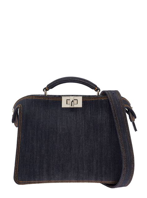 fendi peekaboo selleria price|fendi denim peekaboo.